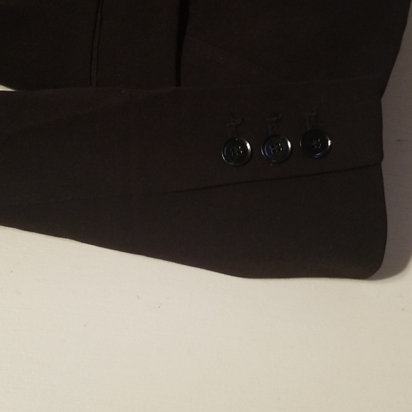 New White House Black Market Blazer Black All Season Suit Jacket Regular Petite - Picture 8 of 9